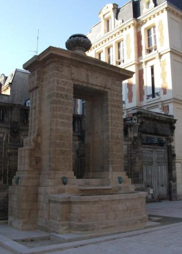 Fontaine des Boucheries Reims, Emplacement actuel